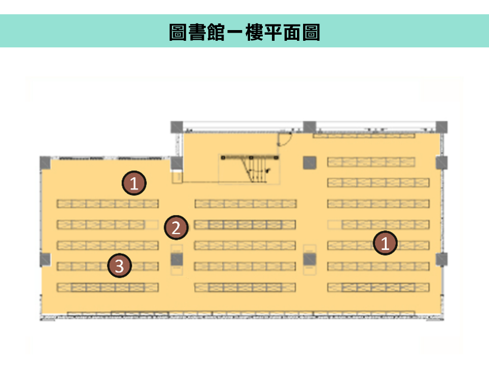 圖書館一樓平面圖