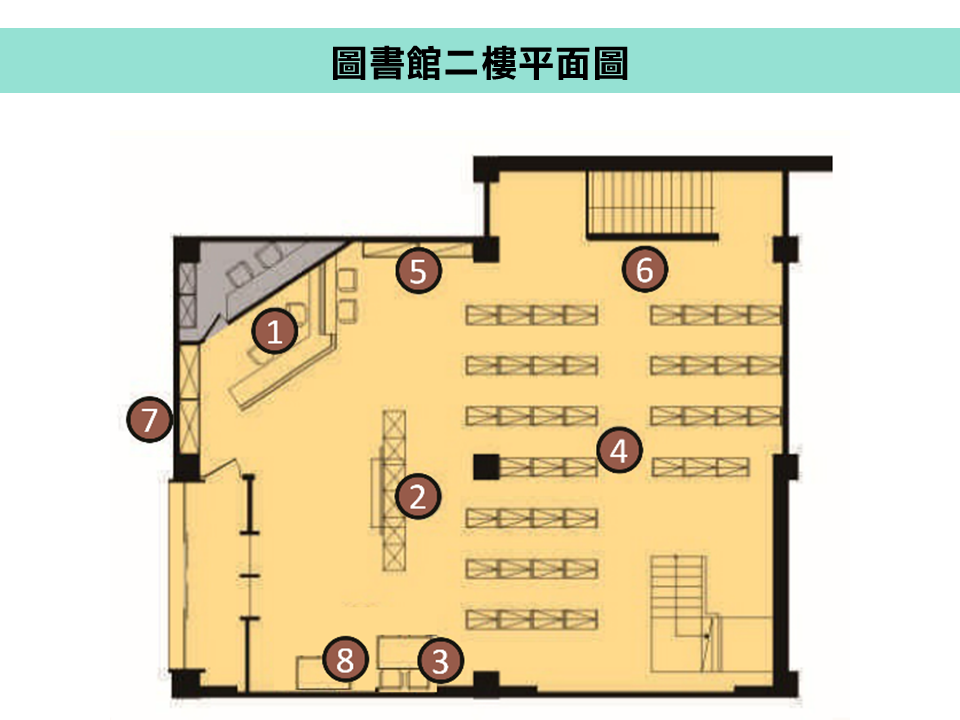 圖書館二樓平面圖
