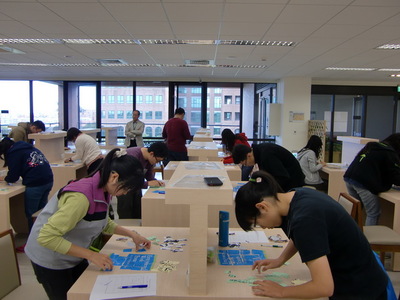 2014圖書館週海報 募集puzzle武林高手
