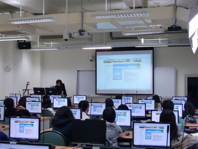 100學年度電子資源推廣利用課程圖片
