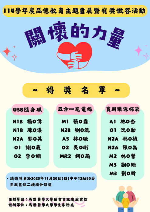 得獎名單