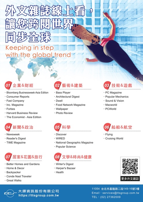外文雜誌線上看海報